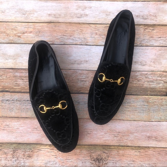 Gucci Shoes - Gucci Jordaan GG Velvet Loafers
